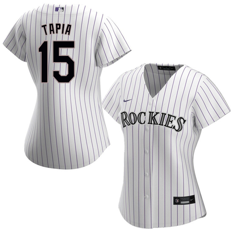 Nike Women #15 Raimel Tapia Colorado Rockies Baseball Jerseys Sale-White